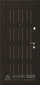 Металлическая входная дверь с теплоизоляцией в шпоне №35 внутренняя - фото