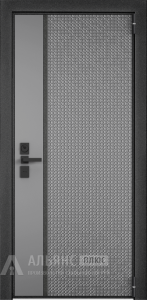 Металлическая дверь премиум Экошпон с фрезеровкой №11 внешняя - фото