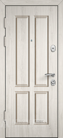 Фото 2 «Филенчатая металлическая дверь в современном стиле с эмалевым покрытием №18»